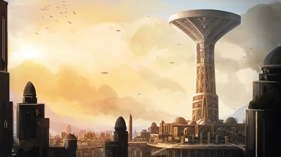 The imperial capital of Karesh on the Geba continent